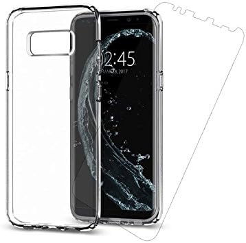 iliebe® Screen Protector for Galaxy S8 S8 folie+ Hülle