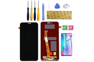 LWMTT Display kompatibel für Huawei P20 Lite Schwarz Ersatz LCD Touchscreen Digitizer mit Bildschirm Ersatzteile Werkzeuge vollständigem Reparatur Set Tool Kit und Adhesive