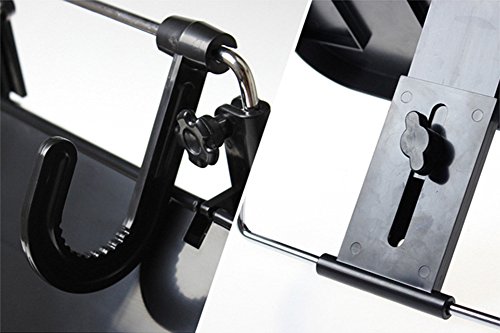 DaoRier Faltbare Auto-Rücksitz Laptop-Halter Auto Laptop Halterung Getränkehalter Notebooktisch KFZ Tischhalterung Schwarz - 7