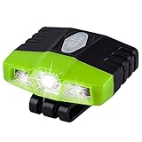 WOVELOT Led Clip sur Bonnet Lumineux Rechargeable 100 Lumens Ultra Lumineux LéGer ImperméAble à L'eau Meilleur Chapeau LumièRe pour la PêChe Au Travail De Main Casquettes De Baseball