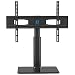 Produktbild Fitueyes Universal TV Ständer Fernsehtisch Standfuss Glas für 32 bis 60 Zoll LCD LED höhenverstellbar schwarz TT105201GB