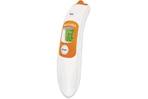 hausleben Kontaktloses Infrarot-Fieberthermometer - sofortige und genaue Messungen für Baby, Erwachsene und Kinder | Stirnthermometer, Raumthermometer, LCD Anzeige