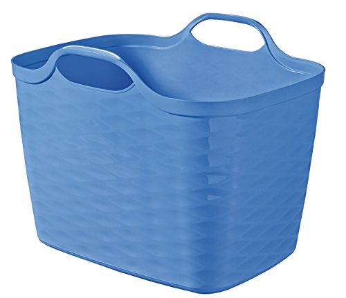 Curver 6302086 Flexi Basket Aufbewahrungskorb, Kunststoff blau 43 x 35 x 33 cm 27 L