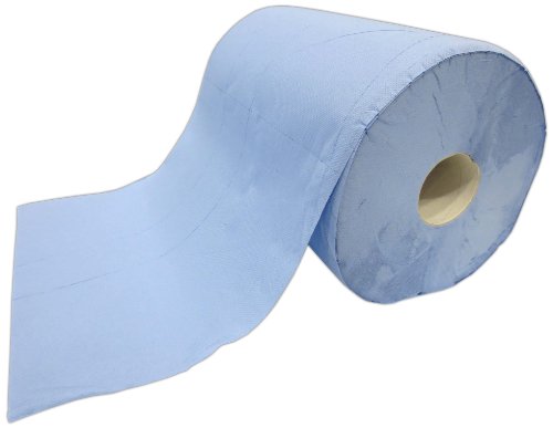 2x Putzrolle blau 2-lagig 1000 Blatt 36×36 cm perforiert saugstark Reinigunstücher Putzpapier Wischtücher - 3