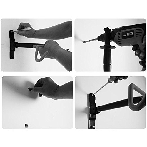 Generic Wand Fahrrad Lagerung Rack Mount Aufhänger Haken Halter mit Schrauben - 8