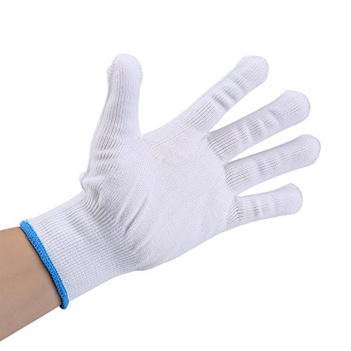 Schnittschutzhandschuhe Handschuhe Schnittfest aus Edelstahl Metall Netzgewebe 1 Stück Passend für Beide Rechte und Linke Hand Schutzgrad 5 (L) - 9