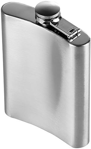 Anpro Hip Flask Set，2oz 227 ml Stainless Steel flasks, 2 funnels and 2 1oz Small Wine Glasses Set