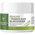 Volamena Organics Squalane Probiotic Glow Gel Moisturizer With Squalane, Probiotics, Hyluronic Acid For smoothens the Dry Skin Texture, 50 ml