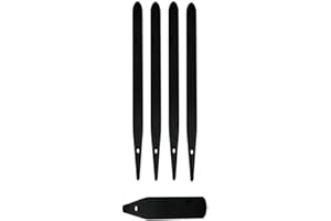 Merriway BH06780 Bulk Hardware Kunststoff-Pflanzetiketten, 100 x 14 mm, Schwarz