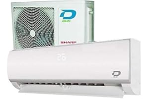 Climatiseur Pompe à Chaleur Inverter Diloc Frozen Pro, Mono Split 3,5 kW 12 000 Btu, R32, A++/A+, Faible Consommation, Wi-Fi Intégré, Système de Climatisation Unité Interne et Externe