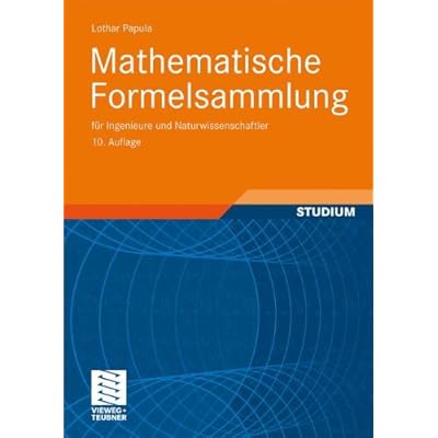 [PDF] Download Mathematische Formelsammlung: für Ingenieure und Naturwissenschaftler Kostenlos