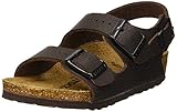 birkenstock milano exquisite black leather  BIRKENSTOCK Jungen Milano Slingback Sandalen, Braun Desert Soil Espresso, 26 EU