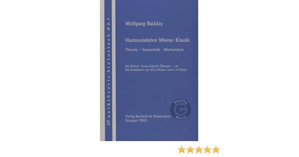 Harmonielehre Wiener Klassik Amazon De Wolfgang Budday Bucher