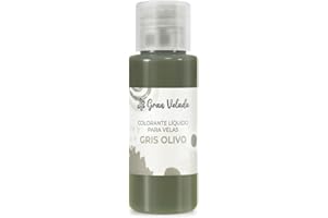 GRAN VELADA Colorante Líquido Gris Olivo para Velas | Añade Elegancia a tus Creaciones con Facilidad | Concentrado y Rentable | Varios Formatos Disponibles | 30 ml