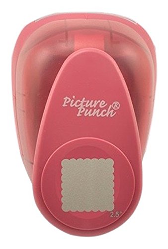 Vaessen Creative 21434-013 Stanzer Jumbo+ Eckige Muschel | 6, 3 cm, Metal, Plastic, Purple, 13.2 x 9.5 x 7.6 cm