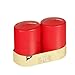 Produktbild 2 Stumpenkerzen Ø 80 mm · 100 mm rot mit Flachkopf (85416)