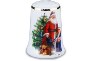 REUTTER PORZELLAN Porcelain Thimble Santa Claus