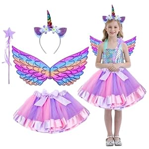 DKDDSSS Disfraz Princesa Niña, Vestido