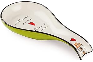 Egan Reposa cucharas Colección Le Casette. Objeto fabricado en porcelana de color verde. Dimensiones: 21 x 10 cm. Referencia: 192004