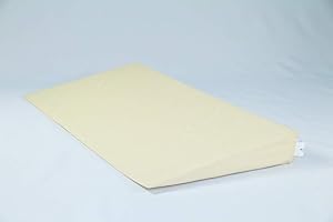 Fränkische Schlafmanufaktur Keilkissen Bettkeil Poly 9/1cm mit Bezug, Farbe Beige, Breite 90cm