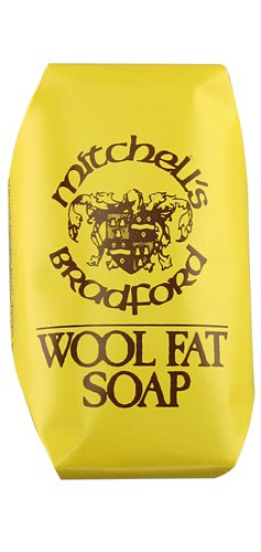 Mitchell's Wool Fat Oval Hand Soap 75g (Pack of 12) - Original Packaging