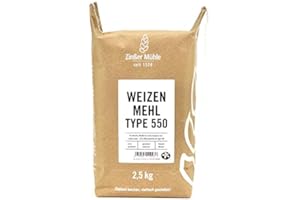 ‎ZINßER MÜHLE Weizenmehl Type 550 2,5 kg