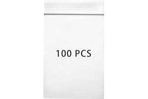 Wis-Life Multi Size wiederverwendbar Klare Plastikbeutel, Verschlossene Ablagefächer, Durable, Press Seal Bags for Kitchen Storage,Jewellery Packaging,Office Stationery Storage (b20*30cm,100pcs)