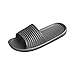 POIUDE Herren Flach Bad Hausschuhe Sommer Sandalen Indoor & Outdoor Indoor Dusch & Badeschuhe(Grau, 42)