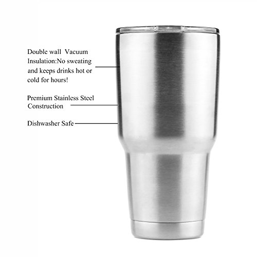 Edelstahl Thermobecher Mobil Isolierbecher 30 Oz Thermotasse Eiswasser und Heißwasser halten, von AGPtek - 2