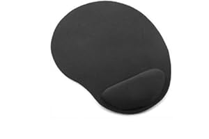 Black Computer Mouse Mat Ergonomic Pad RSI Wrist Support Rest Gaming Office Work PC Laptop Comfort Anti-Slip by AoE Performance
