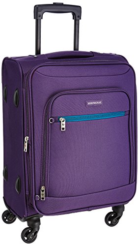 Aristocrat Nile Polyester 66 cms Purple Suitcase (STNILW66PPL)