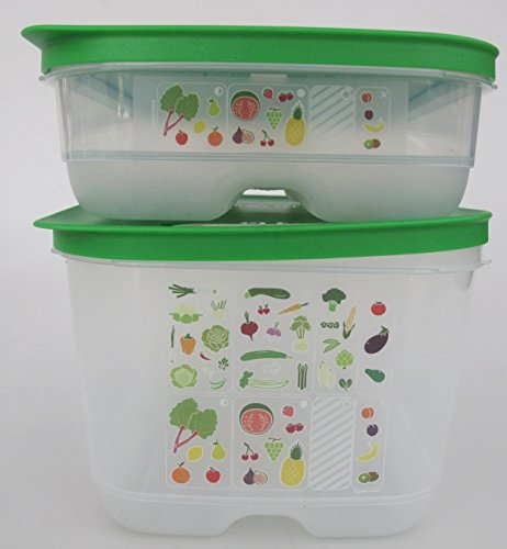TUPPERWARE Kühlschrank 4,4 L + 1,8 L dunkelgrün KlimaOase PrimaKlima Klimakönig 8371 - 2