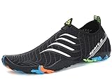 WateLves Strandschuhe Damen Herren Wasserschuhe Badeschuhe Unisex Atmungsaktiv Leicht Barfußschuhe Rutschfeste für Schwimmen Tauchen