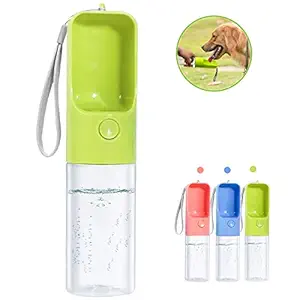 TRUE LOVE Sofunii Dog Water Bottle for Walking, Portable Pet Travel Water Drink Cup Mug Dish Bowl Dispenser, Made of Food-Grade Material Leak Proof & BPA Free - 15.2oz Capacity