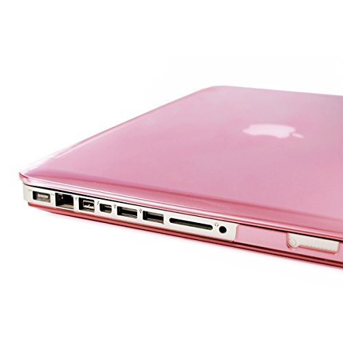 kwmobile Crystal Hülle für Apple MacBook Pro 13″ (ohne Retina) Hard Case – dünne durchsichtige transparente Schutzhülle Cover Tasche Pink Transparent - 6
