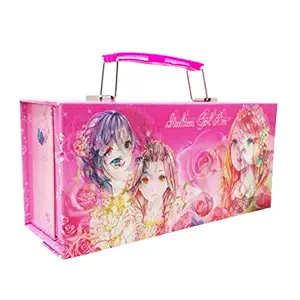 Parteet 3D Password Protected Jewellery Box With Utility Box For Girls