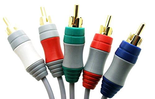 1 Wii-Verbindung auf 5 x AV Komponenten Kabel Adapter für Wii TV HDTV 2500 - 2