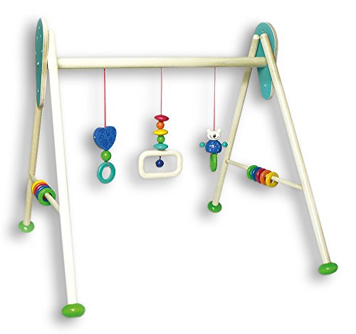 Hess Holzspielzeug 13374 Babyspielgerät Bär Tim aus Holz, höhenverstellbar, Circa 62 x 57 x 55 cm - 2