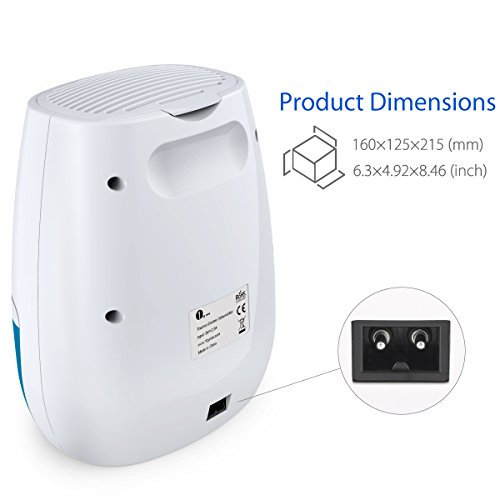 1byone Thermo-Elektrischer Raumentfeuchter, Luftentfeuchter ( Weiß, 400ml ) - 4