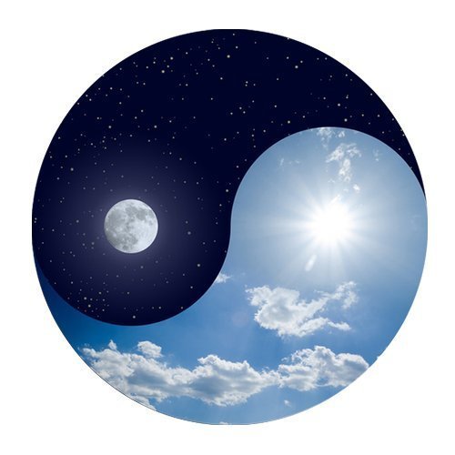 Preisvergleich Produktbild Yinyang Day and Night Personalized Round 250mm*300mm