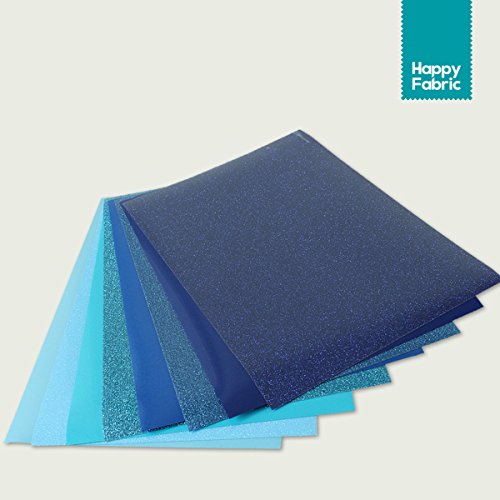 BlauFlock/GlitterSet Folienset Flockfolie Glitzerfolie