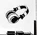 Produktbild moderne vinyl - aufkleber kopfhörer pop - rock - musik wandsticker wohnzimmer wall art kopfhörer zu hause dekoration adesivo ny-261