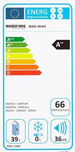 Mobicool W40 AC/DC - thermo-elektrische Kühlbox mit Rollen, 39 Liter, 12 V und 230 V für Auto, Lkw und Steckdose, A++ - 2