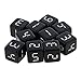 Produktbild MagiDeal D6 6 Seitige Würfel Set ( 10 Pcs / Set ) - 16mm Schwarz Würfel mit weißen Zahlen - für D & D, Magic MTG, Yugioh, Minature Gaming, Brettspiel