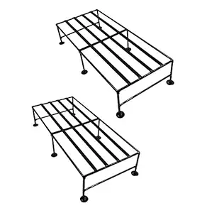 Green Gardenia Iron Square Plant Stand, 18 inch, 2 Pieces