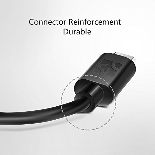 C  ble Micro USB 2 0  5-pack 1m 3ft  Coolreall   C  ble Chargeur pour Samsung Galaxy  HTC  Sony  Nexus  Asus  Blackberry  Nokia  LG  Motorola  Huawei  Kindle  Xiaomi  Smartphone  Appareils Android et Plus Encore  Noir 