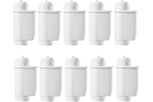 Mutital Filtre à eau pour Siemens® EQ Series, EQ3/EQ6/EQ9, EQ500, S700, 3200 Filtre à eau automatique pour Bosch® TCZ7003, TCZ7033, pour Brita® Intenza 57549 (10 Pièces)