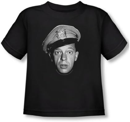 Andy Griffith - Toddler Barney Head T-Shirt In Black, 4T, Black