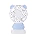 Produktbild QJHP Mini Fan Stille Und Tragbare Elektrische Lüfter Mit 7-Farbige Lichter Für Home Office Und Reisen,F