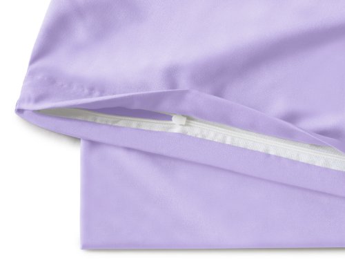 Doppelpack zum Sparpreis – Microfaser-Kissenhüllen – Wohndekoration in schlichtem Design – 8 modernen Uni-Farben und 3 Größen, 40 x 40 cm, flieder - 4